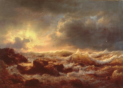 Éclaircie - Côte de Sicile, 1847 - Andreas Achenbach